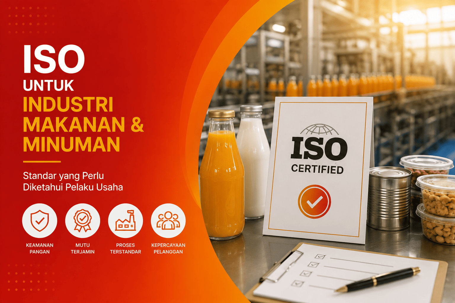 ISO untuk Industri Makanan dan Minuman: Standar yang Perlu Diketahui Pelaku Usaha